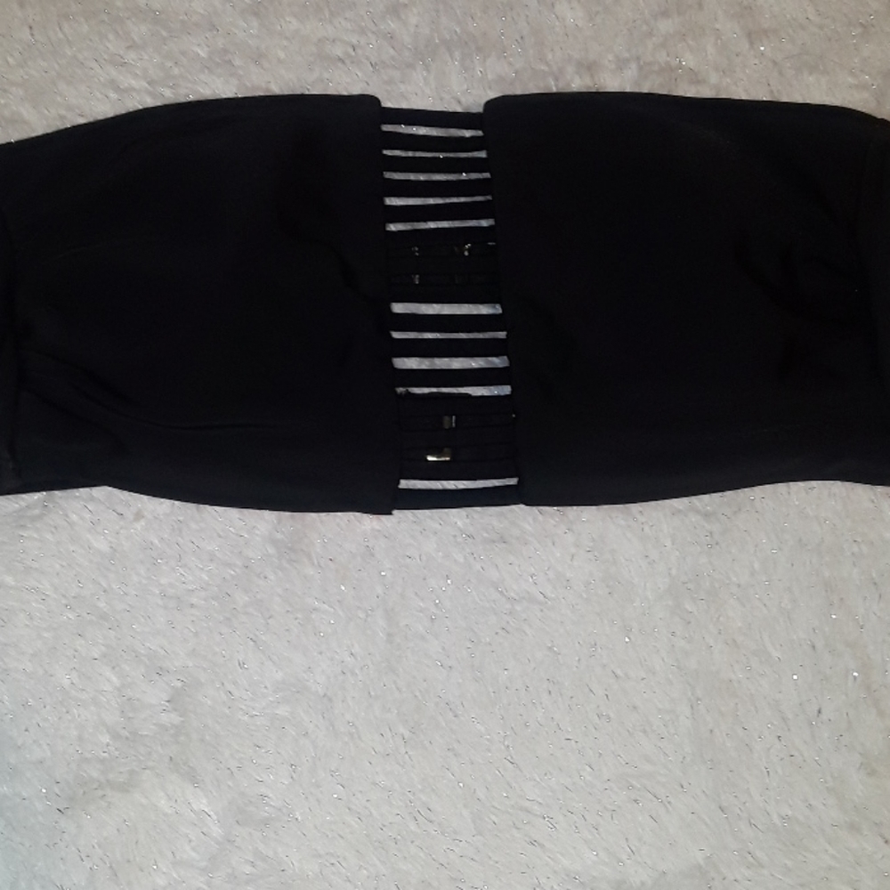 Xhilaration Black Bathing Suit Top